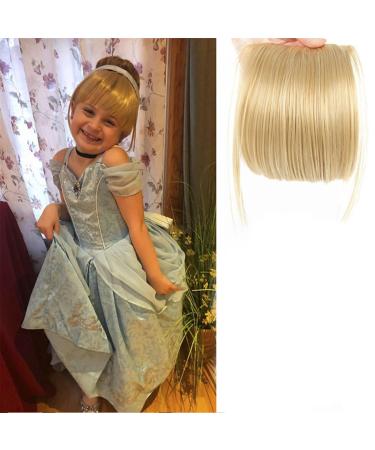 Bangs Hair Clip Clip in Bangs Synthetic Fake Blunt Hair Bangs Hair Extension Neat Front Fake Fringe Natural False Hairpiece for Women Bangs Clip in Hair (Color : 27-613 Size : 6inches) 6inches 27-613