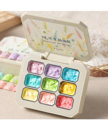 Policone Gel Patting - 9 Colours Nail Sponget Manicure Set | Solid Rainbow Gel for Girl Art Home Beauty DIY Women's Care Vibrant Design Finish Li - Buy Online on GoSupps.com