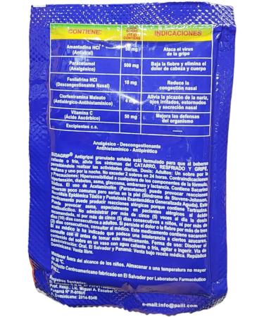 Sudagrip Antigripal con Vitamina C - R pido Alivio para Resfriados | Env o Internacional disponible - Buy Online on GoSupps.com