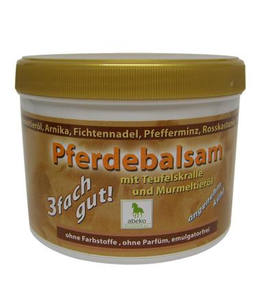 2 jars of abeko horse balm with devil's claw & marmot oil 500 ml