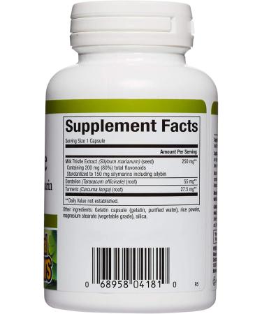 Natural Factors Milk Thistle 250 mg - 90 Vegetarian Capsules for Liver Health - Buy Online on GoSupps.com