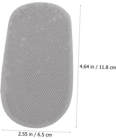 Heightening Insoles for Men & Women - Gel Heel Lift Cushions with Arch Support | Increase Height & Comfort - 11.8x6.5CM Grey - Buy Online on GoSupps.com