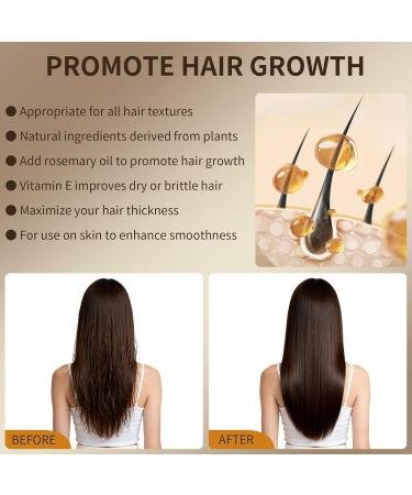 Batana & Rosemary Hair Growth Oil 2oz Scalp Treatment & Strengthening for Growth & Loss Thinning Dry Scalp Split Ends Natural Hair Oil for Women & Men Intensive Repair & Nourishing Formula - Buy Online on GoSupps.com