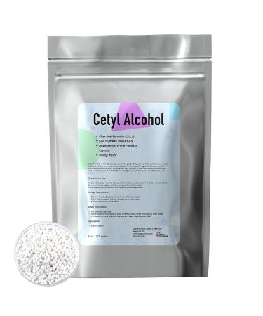 Buy Cetyl Alcohol Cosmetic Grade 8 oz - Emulsifying Wax for Lotion Making & Skin Care | Organic Moisturizer for Dry Skin - Buy Online on GoSupps.com