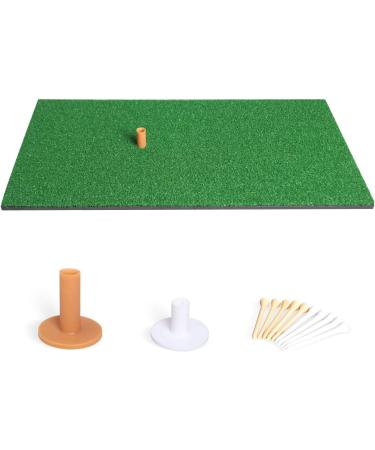 TRUEDAYS Golf Mat - Premium Artificial Turf Non-Slip Foam 12x24 Hitting Mat for Indoor & Outdoor Practice - Includes Rubber Tee Holder and Tees - Buy Online on GoSupps.com