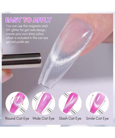 Makartt Cat Eye Gel Nail Polish 9D Cat Eye Gel Polish with Magnet Stick 10ML Magnetic Gel Nail Polish Soak Off UV Led Gel Nail Polish DIY Manicure Nail Salon Stellar Spark - Buy Online on GoSupps.com
