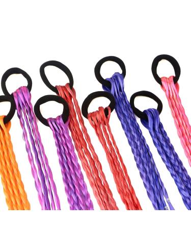 Colorful Hair Accessories for Girls - 12pcs Twist Braid Ponytail Hair Bands Headwear for Women and Kids - Buy Online on GoSupps.com