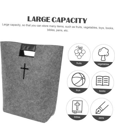 Felt Bible Tote Bible Bag Large Bible Cover Christian Carrying Case Bible Organizer Bag Bible/1 (Color : As Shown Size : 34x31cm) 34x31cm As Shown - Buy Online on GoSupps.com