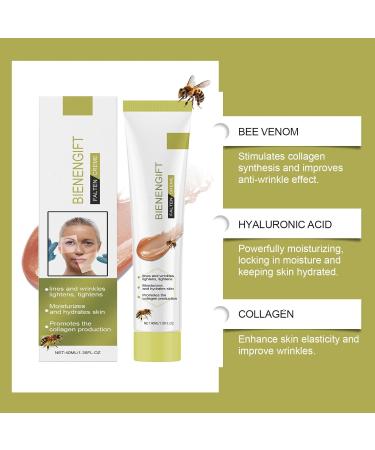 Sathychanpy Antiwrinkle cream with bee venom 40 ml Bee Venom Repair Creme for men and women moisturizing cream for face and neck firming the skin and reducing wrinkles and fine lines - Buy Online on GoSupps.com