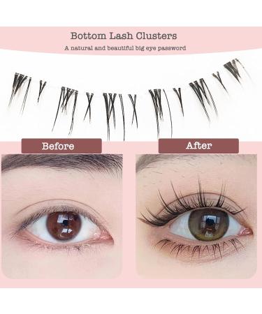 Bottom Lash Extensions - DAODER DIY Lash Clusters for Natural Wispy Look | 6mm Reusable Individual Lashes - Buy Online on GoSupps.com