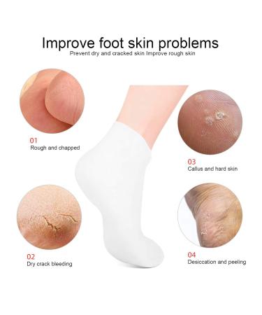 2 Pairs Moisturizing Foot Spa Socks | Hydrating Peel Treatment for Soft Feet - International Shipping - Buy Online on GoSupps.com