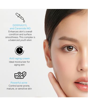 Rachel Moayer Skin RM Anti-Aging Face Cream - AHA 12% Acne Control & Anti-Wrinkle Moisturizer for Men & Women | Hydrating Peptide & Collagen Boosting - Buy Online on GoSupps.com