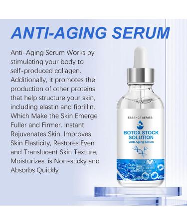 Boto-x Stock Anti Aging Serum For Face Reduces Fine Lines & Wrinkles Boosts Skin Collagen & Hydration Plumps & Rejuvenates Skin - Buy Online on GoSupps.com