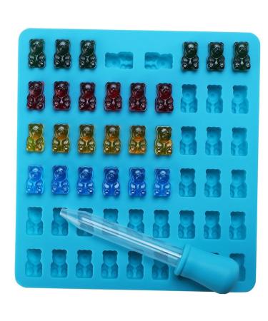 Milisten 1pc Silicone Mold Chocolate Candy Mold Gummy Mold with Dropper DIY Chocolate Mold De para Gelatinas Fondant Molds Bear Gummy Mold Fudge Ice Tray