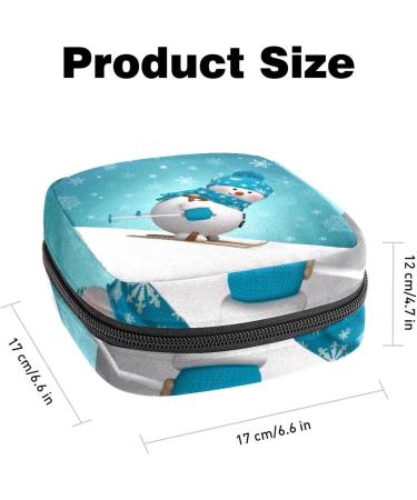 GIAPB Period Bag Sanitary Napkin Storage Travel Pouch - Christmas Snowman Cartoon Pattern | Color2576 - Buy Online on GoSupps.com