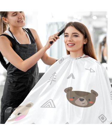 Waterproof Barber Cape | Cartoon Bears & Cheetah Haircut Bib for Men & Unisex | International Shipping - Buy Online on GoSupps.com