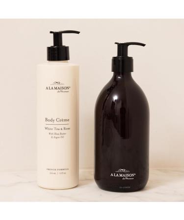 A LA MAISON Body Cr me Fresh Mint & Verveine Shea Butter Body Lotion with Argan & Avocado Oils Rich Nourishing French Formula for Dry Skin 12 oz Amber Collection - Buy Online on GoSupps.com