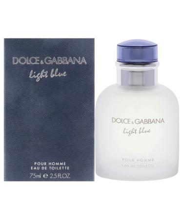 Dolce & Gabbana Light Blue for Men Eau de Toilette Spray 2.5 Fl Oz - Authentic Fragrance for Men - Buy Online on GoSupps.com