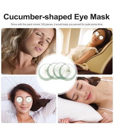 OSALADI 100pcs Disposable Cucumber Eye Masks - Nonwoven Beautifying Eye Skin Care - Perfect for International Shipping - Buy Online on GoSupps.com