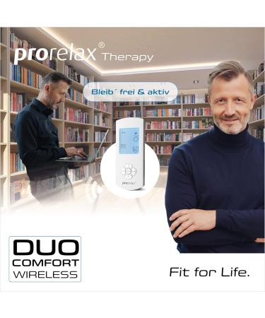 Prorelax Tens/Ems Duo Comfort Wireless | 2-in-1 Electrotherapy for Chronic Pain & Muscle Building | Extra Large Illuminated Display - Buy Online on GoSupps.com