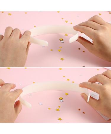 Buy 20 White Craft Plastic Headbands | 1 Inch Plain No Teeth DIY Hair Bands for Stylish Hair Accessories - International Shipping Available - Buy Online on GoSupps.com
