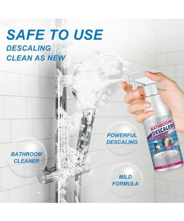 Acssart Bathroom Descaler 2.1oz Jue-Fish Bathroom Descaler Bathroom Descaler Stubborn Stains Cleaner All-Purpose Bathroom Descaler Foam Spray with Clean and Care Accessories (3pcs) - Buy Online on GoSupps.com