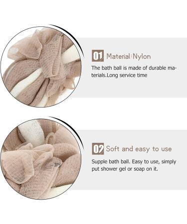 KALLORY 2pcs Long Bath Flower Foaming Bath Ball - Baby Bath Sponge Scrubber & Shower Supplies for Soft Skin Care (20x10cm - Buy Online on GoSupps.com