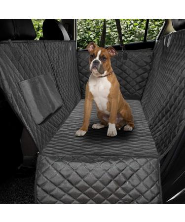 Luxury Quilted Dog Car Seat Cover Waterproof & Nonslip Large Size (57''Wx60''L) Black - Buy Online on GoSupps.com