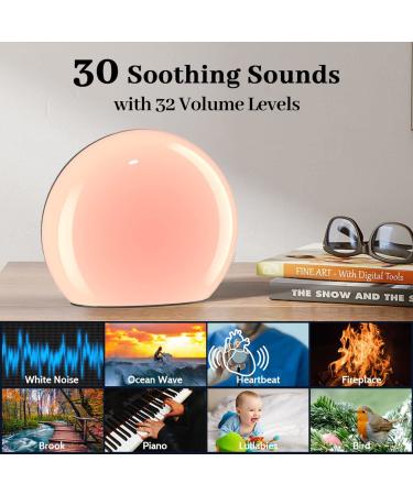 Meditation White Noise Sound Machine | 30 Soothing Sounds, 12 Colors Night Light, 10 Brightness Levels | Sleep Aid for Baby Kids Adults - Black - Buy Online on GoSupps.com