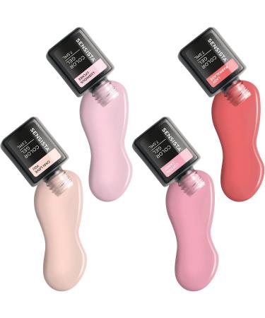 Sensista Studio Rose Elegance Set Color Gel Gellak Value Set Light Pink Pink Gel nail polish for LED lamp 4 pieces - Buy Online on GoSupps.com