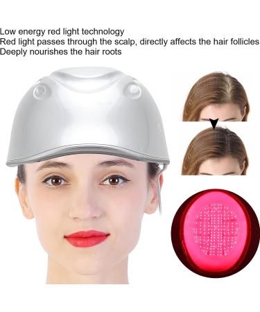 Hair Regrowth Helmet 100 240V 160pcs Red LCD Head Hair Growth Helmet Hair Loss Treatment Device Therapy Cap Silver for Men and Women(UK) - Buy Online on GoSupps.com
