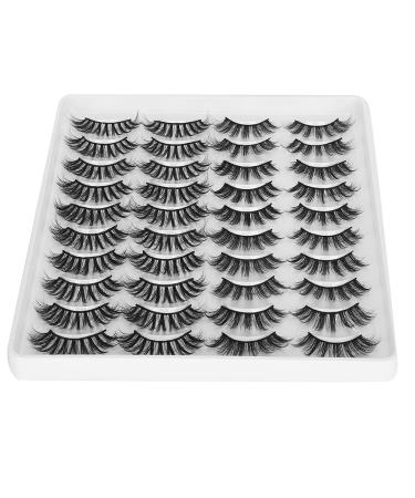 Buy 20 Pairs of 6D Soft Reusable False Eyelashes - Thickening Extension Eyelashes (MC-5) for Stunning Looks - International Shipping Available - Buy Online on GoSupps.com