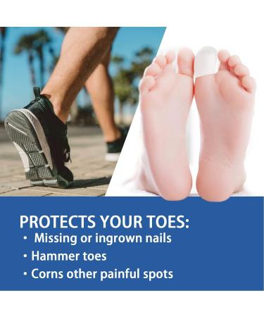 6pcs Soft Gel Toe Protectors with 5pcs Care Patch - Toe Caps & Sleeve for Calluses, Blisters, and Irritations - Buy Online on GoSupps.com