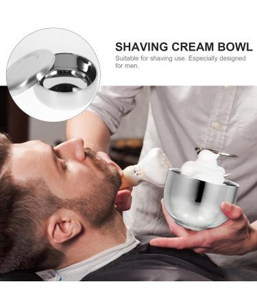 Frcolor Men's Shaving Bowl & Soap Set | Stainless Steel Shaving Accessories & Wooden Stand for Perfect Shave - International Shipping Available - Buy Online on GoSupps.com