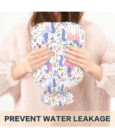 Naanle Unicorn Flower Hot Water Bottle - 2L Transparent Pain Relief for Warm & Cold Therapy | Ideal for Bed Hand and Foot Comfort - Buy Online on GoSupps.com