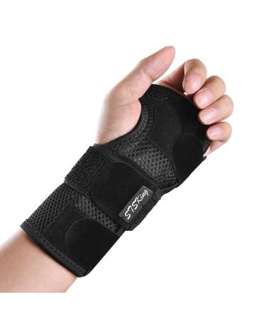 The wrist seemed bandage carpal tunnel syndrome manual bandage wrist support to relieve tendin infections and pain on the hand rail on the left right hand with compression band (L Left) Left hand l/xl