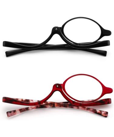 JM Makeup Reading Glasses 2 Pack - Flip Down Cosmetic Readers for Women | 3.0x Magnification - Buy Online on GoSupps.com