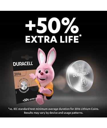 Buy Duracell Button Lithium Battery 3V Pack of 2 DL2016 - Long Lasting Power | Fast International Shipping - Buy Online on GoSupps.com