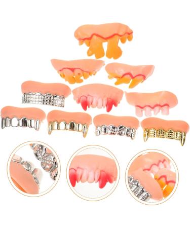 Minkissy 10 Stk Funny Halloween Maskerade Party Teeth - PVC False Teeth for Cosplay & Costumes - Buy Online on GoSupps.com