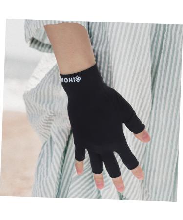 Healeved 4 Pairs Uv Gloves Fingerless Gloves Manicure Gloves Nail Art Skin Care Supply Cooling Gloves Girls Uv Shield Gloves Sun Protective Gloves Point Fingers Women's Nail Polish Fabric - Buy Online on GoSupps.com