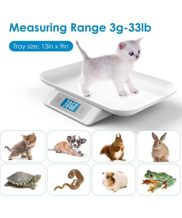 Digital Pet Scale for Small Animals - Mindpet-Med | Accurate 1g 15kg Capacity | Ideal for Kittens & Puppies (Gray) - Buy Online on GoSupps.com