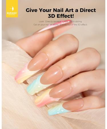 Buy BURANO 3D Clear Nail Sculpting Gel - 15G Nail Glue for Art Designs Clear Molding Gel for Sculpture & Decoration - Fast International Shipping - Buy Online on GoSupps.com