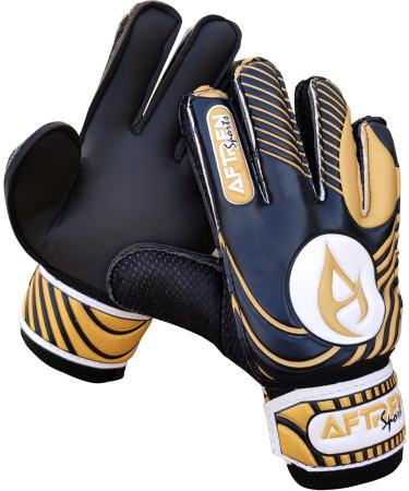 Aftren Football Goalkeeper Gloves for Kids & Adults | Super Grip Palm | Junior 4 Gold Protection - Buy Online on GoSupps.com