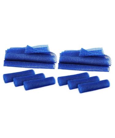 FRCOLOR 8 Pcs Long Bath Towel Wash Cloths for Your Body African Net Sponge African Exfoliating Net Sponge African Exfoliating Bath Net Bath Scrubber Loofah Man Care Washer Nylon