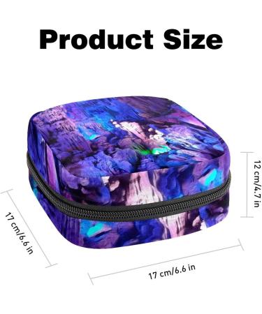 Buy Menstrual Pad Bag with Zipper | Ladies Napkin Pouch & Tampons Collection Bag for Women & Girls - Natural Cave - Buy Online on GoSupps.com