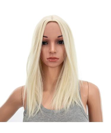 SWACC 14 Short Straight Synthetic Hair Wig with Wig Cap in Platinum Blonde - Buy Online on GoSupps.com