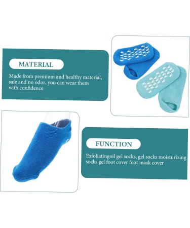 NUSITOU 2 Pairs Gel Socks Moisturizing Socks Feet Moisturizer Socks Essential Oil Heel Softening Socks Dry Feet Socks Heel Repair Sock Spa Socks for Salon Foot Cover Socks Gel Spa Socks - Buy Online on GoSupps.com