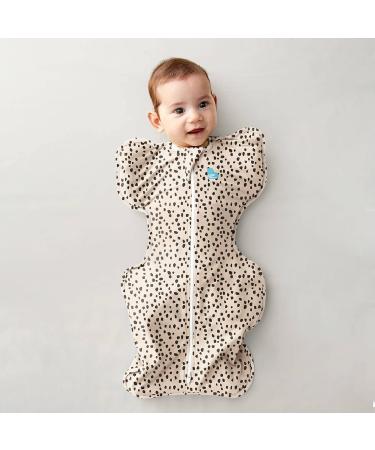 Love To Dream Swaddle UP - Ideal Fabric | Moderate Temperatures | Arms Up Position | Hip-Healthy | Twin Zipper | Easy Nappy Changes | Beige - Small (3.5-6kg) - Buy Online on GoSupps.com