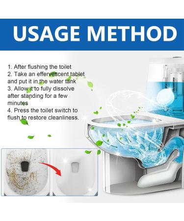 12pcs Toilet Cleaner Active Tablets Toilet Cleaner Toilet Bowl Cleaner Toilet Cleaning Tablets Deep Clean Toilet Descaler Heavy Duty Toilet Limescale Remover Strong Bleach Cleaner Toilet Deodoriser - Buy Online on GoSupps.com