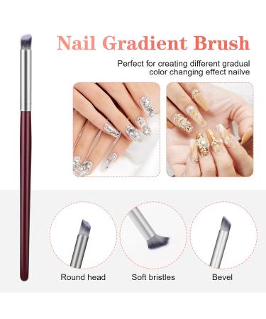 Aster 4-Piece Nail Brush Set - Acrylic Brush & Sponge Applicator with 6 Replacement Heads | Perfect Nail Art Tools for Stunning Designs | International Shipping Available - Buy Online on GoSupps.com